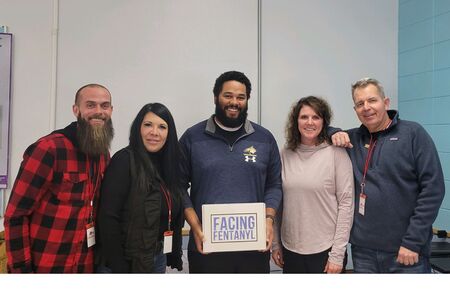 In the schools with host of these events and the Founder of Vocesforawareness.com and Facingfentanylnow.org, Andrea Thomas.